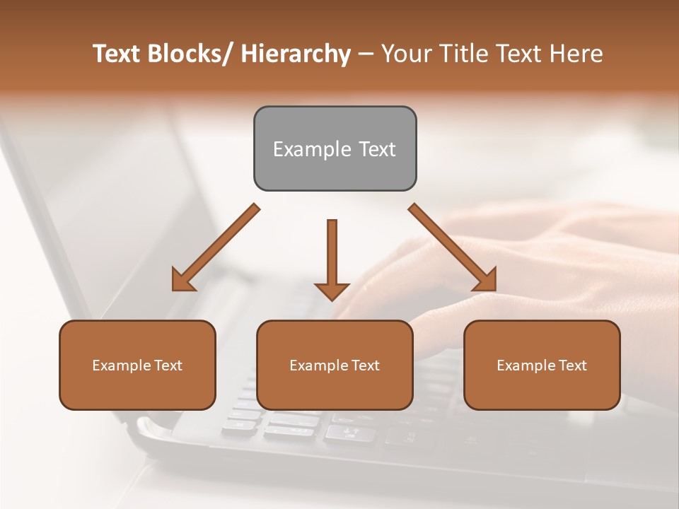 A Person Typing On A Laptop On A Table PowerPoint Template