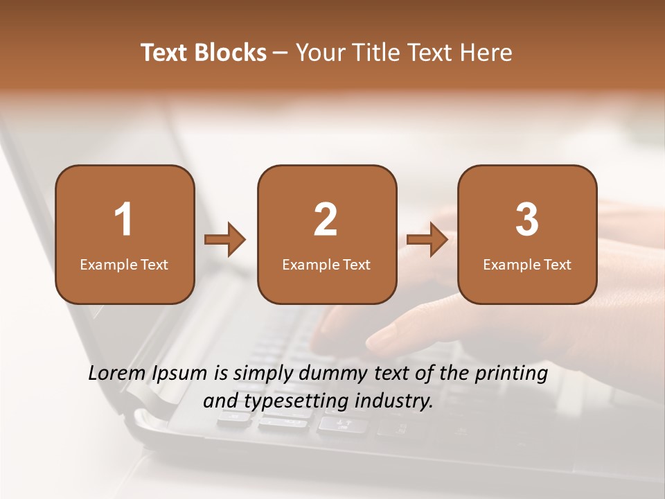 A Person Typing On A Laptop On A Table PowerPoint Template