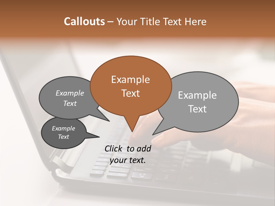 A Person Typing On A Laptop On A Table PowerPoint Template