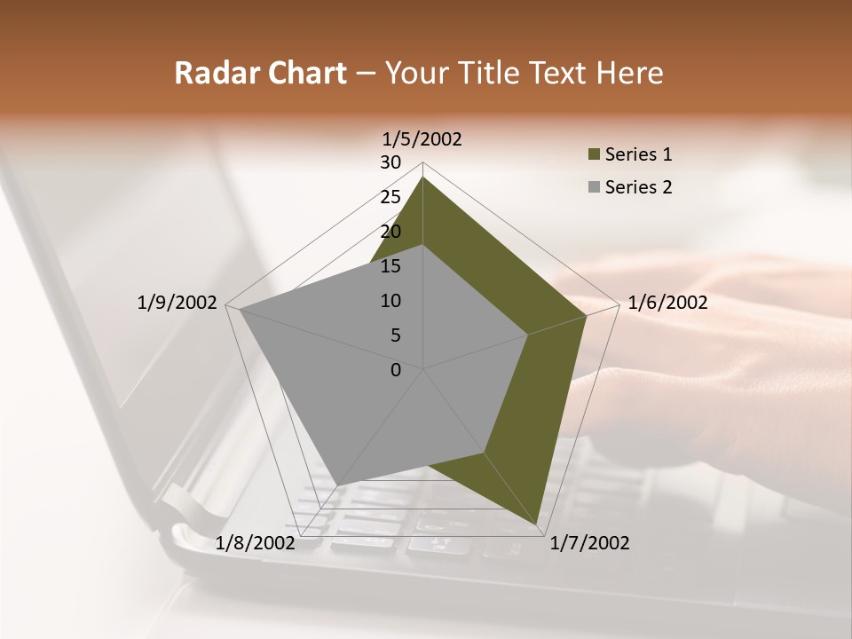 A Person Typing On A Laptop On A Table PowerPoint Template