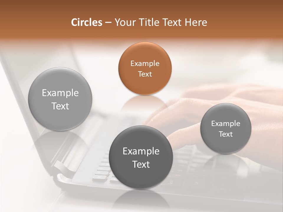 A Person Typing On A Laptop On A Table PowerPoint Template