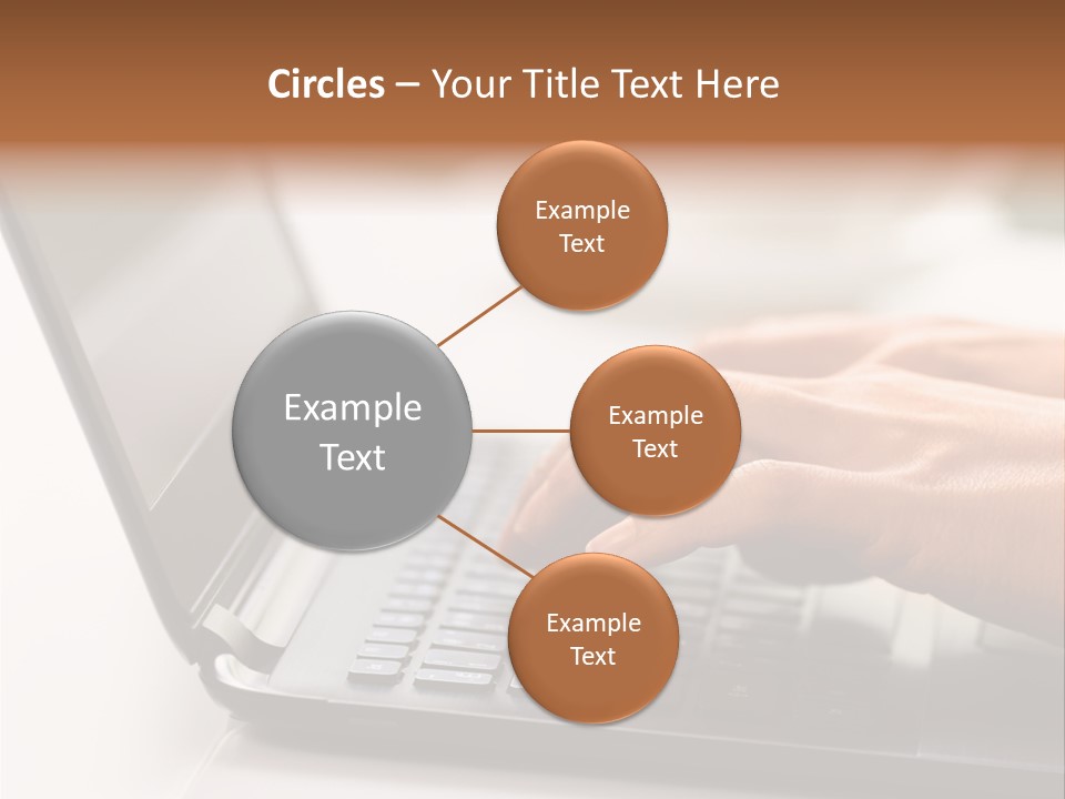 A Person Typing On A Laptop On A Table PowerPoint Template