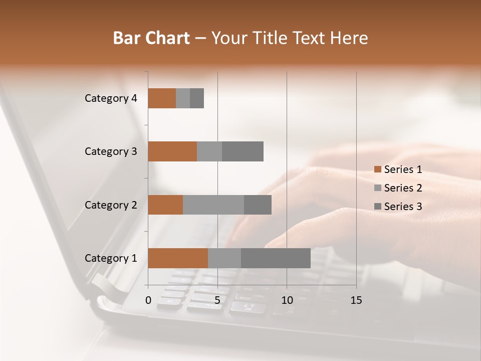 A Person Typing On A Laptop On A Table PowerPoint Template