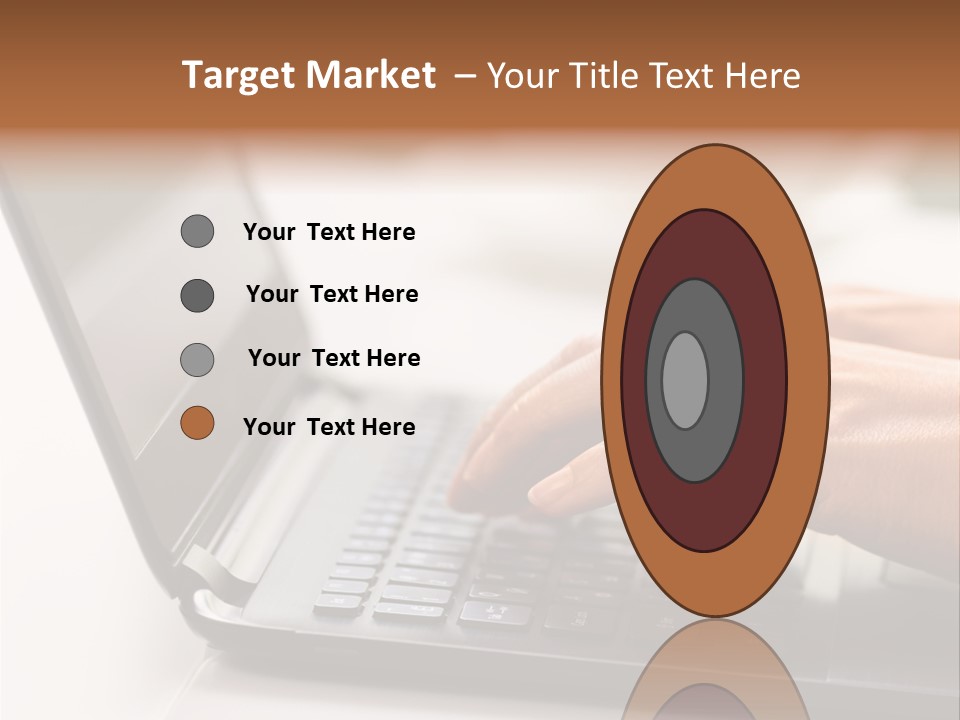 A Person Typing On A Laptop On A Table PowerPoint Template