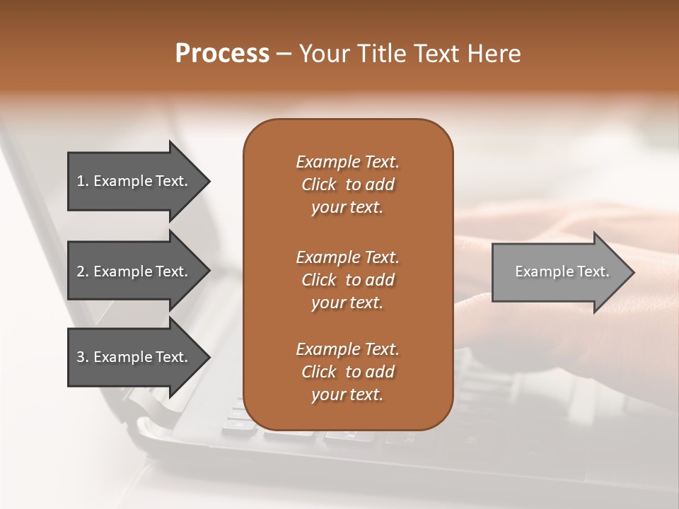 A Person Typing On A Laptop On A Table PowerPoint Template