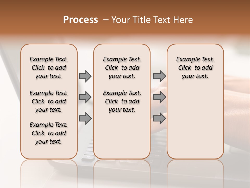 A Person Typing On A Laptop On A Table PowerPoint Template