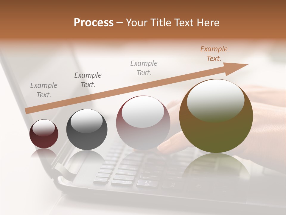 A Person Typing On A Laptop On A Table PowerPoint Template