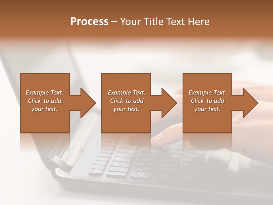 A Person Typing On A Laptop On A Table PowerPoint Template