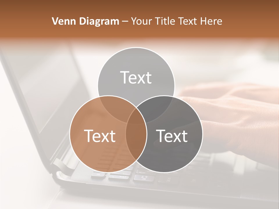 A Person Typing On A Laptop On A Table PowerPoint Template