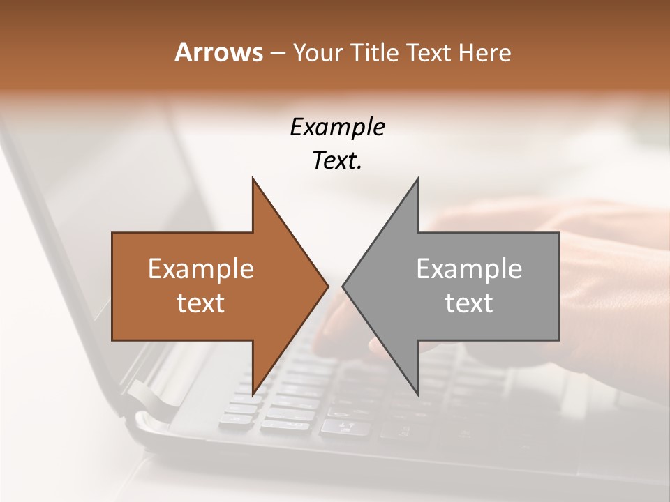 A Person Typing On A Laptop On A Table PowerPoint Template