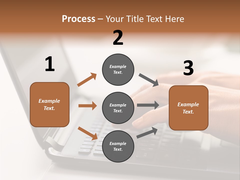 A Person Typing On A Laptop On A Table PowerPoint Template