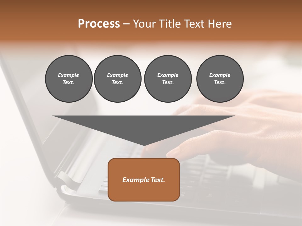 A Person Typing On A Laptop On A Table PowerPoint Template