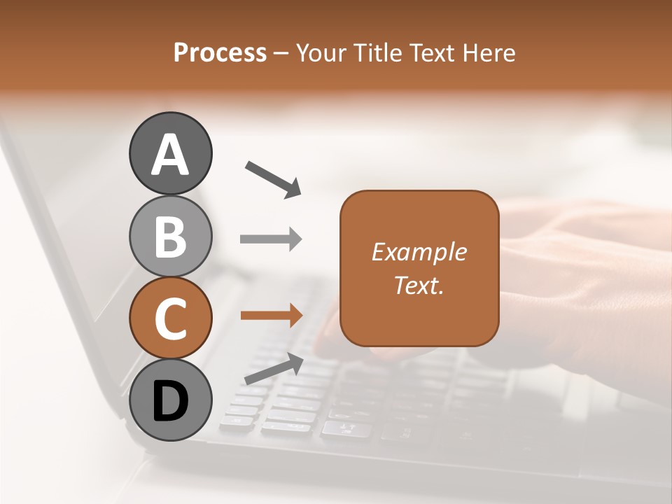 A Person Typing On A Laptop On A Table PowerPoint Template