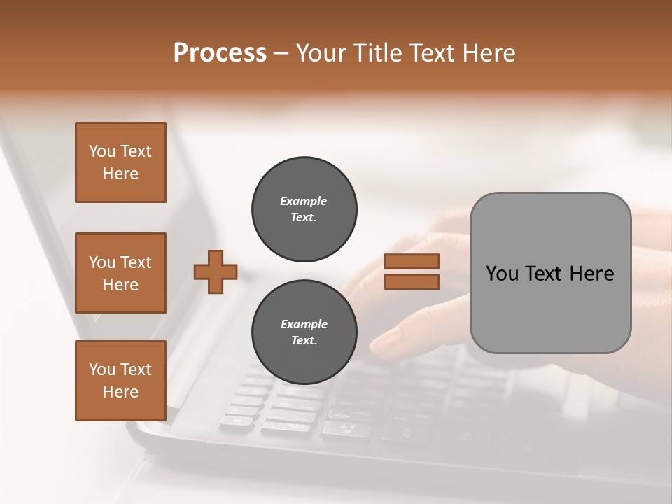 A Person Typing On A Laptop On A Table PowerPoint Template