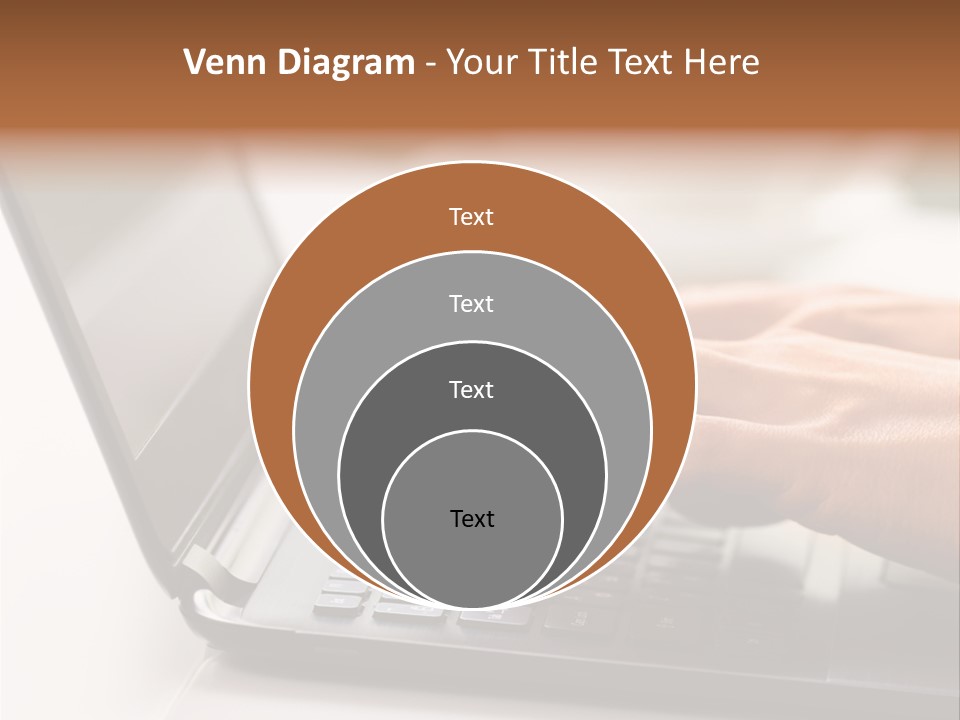 A Person Typing On A Laptop On A Table PowerPoint Template