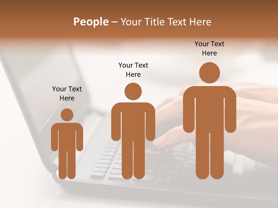 A Person Typing On A Laptop On A Table PowerPoint Template