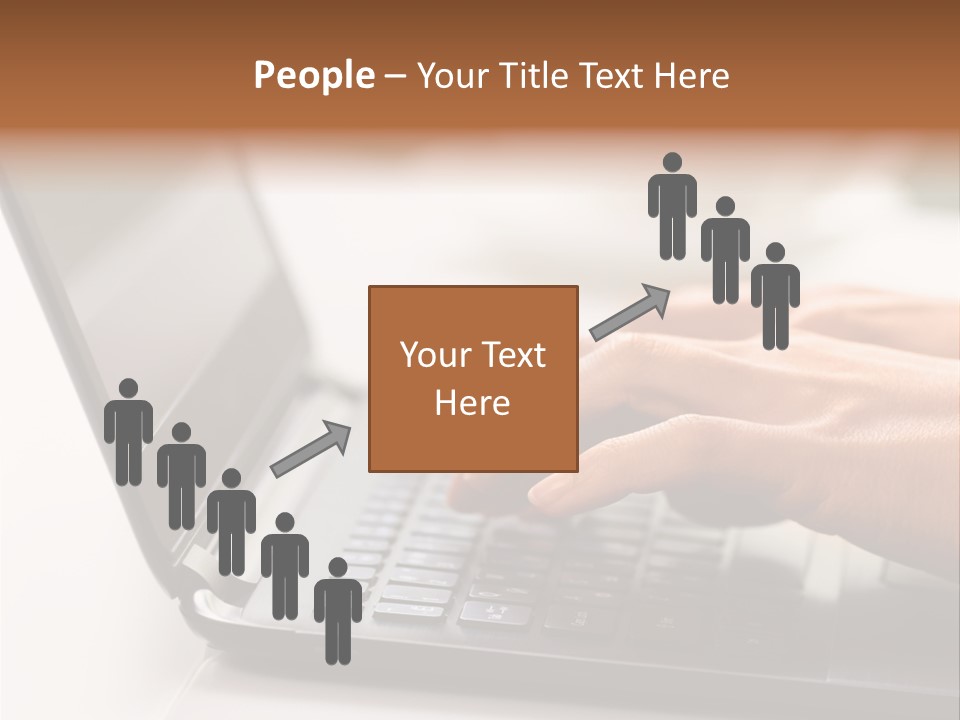 A Person Typing On A Laptop On A Table PowerPoint Template