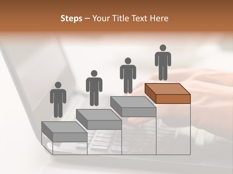 A Person Typing On A Laptop On A Table PowerPoint Template