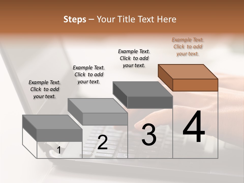 A Person Typing On A Laptop On A Table PowerPoint Template