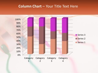 A Woman's Hand With Colorful Nail Polish On It PowerPoint Template