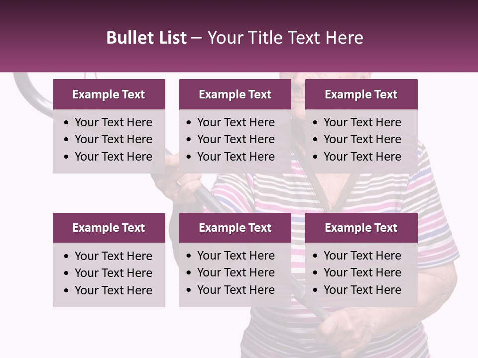 An Old Woman Holding A Metal Object In Her Hand PowerPoint Template