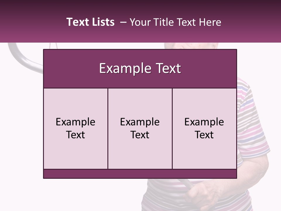 An Old Woman Holding A Metal Object In Her Hand PowerPoint Template