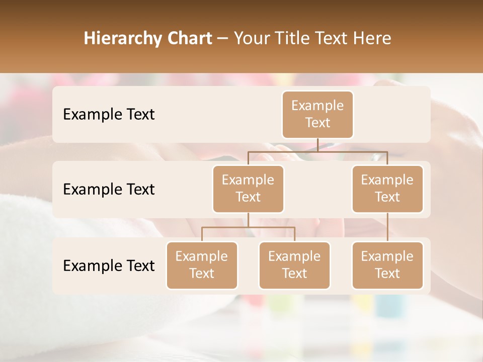 A Woman Getting Her Nails Done By A Nail Salon PowerPoint Template