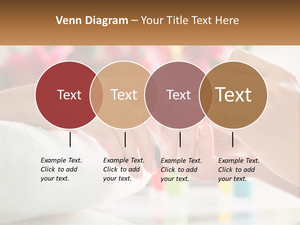 A Woman Getting Her Nails Done By A Nail Salon PowerPoint Template