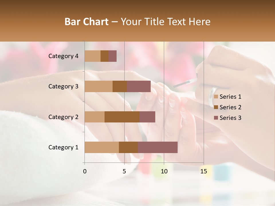 A Woman Getting Her Nails Done By A Nail Salon PowerPoint Template