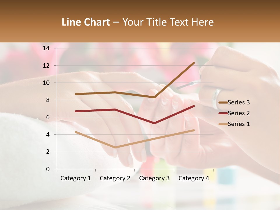 A Woman Getting Her Nails Done By A Nail Salon PowerPoint Template