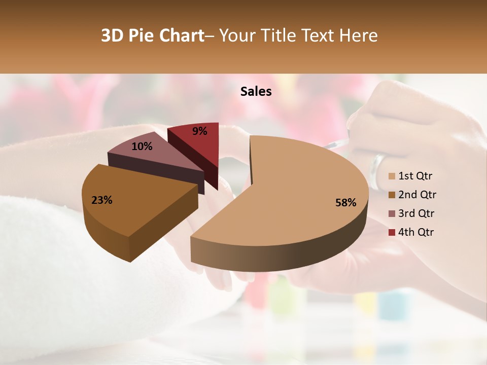A Woman Getting Her Nails Done By A Nail Salon PowerPoint Template