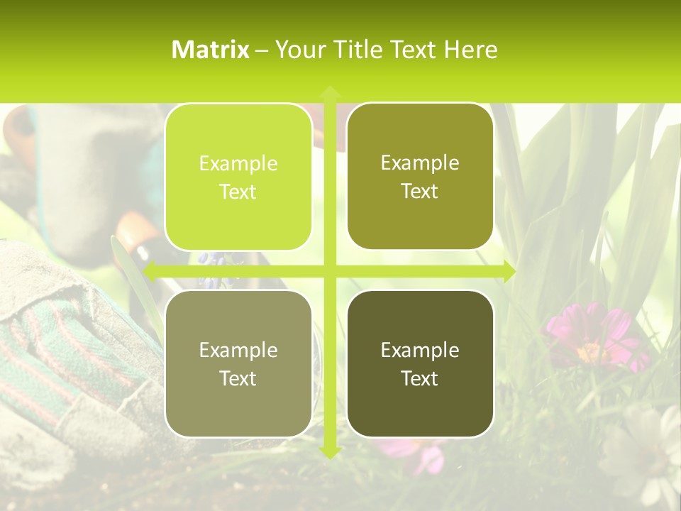 A Person Digging In The Dirt With A Shovel PowerPoint Template