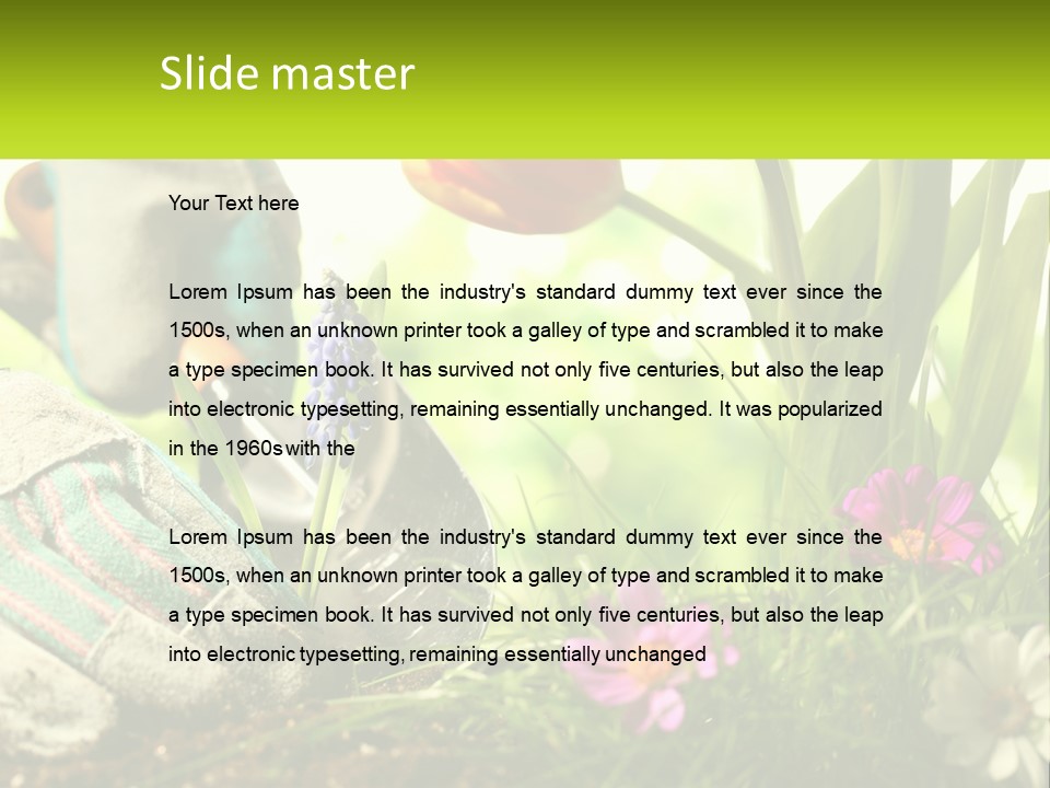 A Person Digging In The Dirt With A Shovel PowerPoint Template