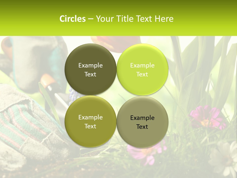 A Person Digging In The Dirt With A Shovel PowerPoint Template