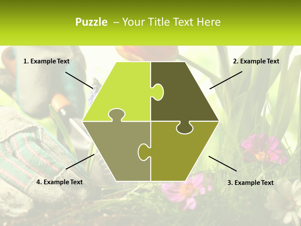 A Person Digging In The Dirt With A Shovel PowerPoint Template