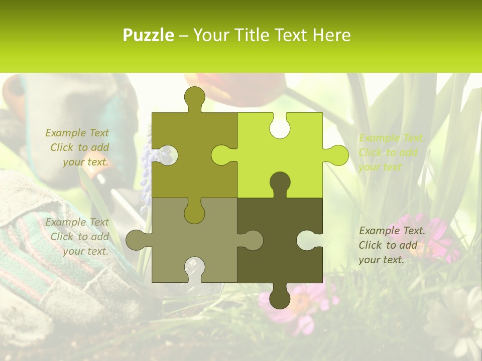 A Person Digging In The Dirt With A Shovel PowerPoint Template