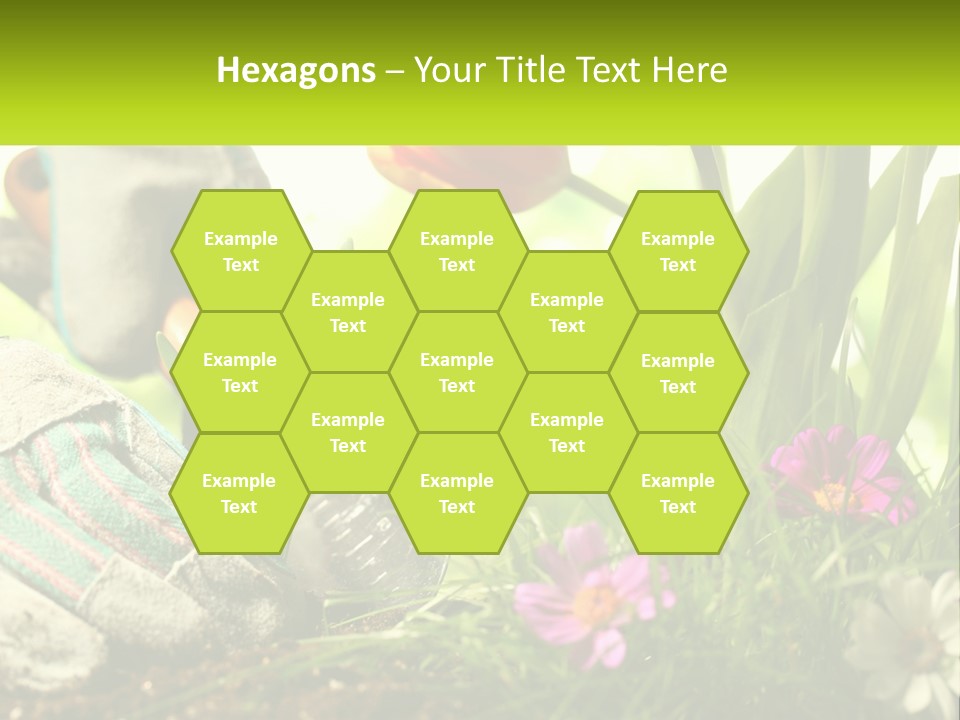 A Person Digging In The Dirt With A Shovel PowerPoint Template