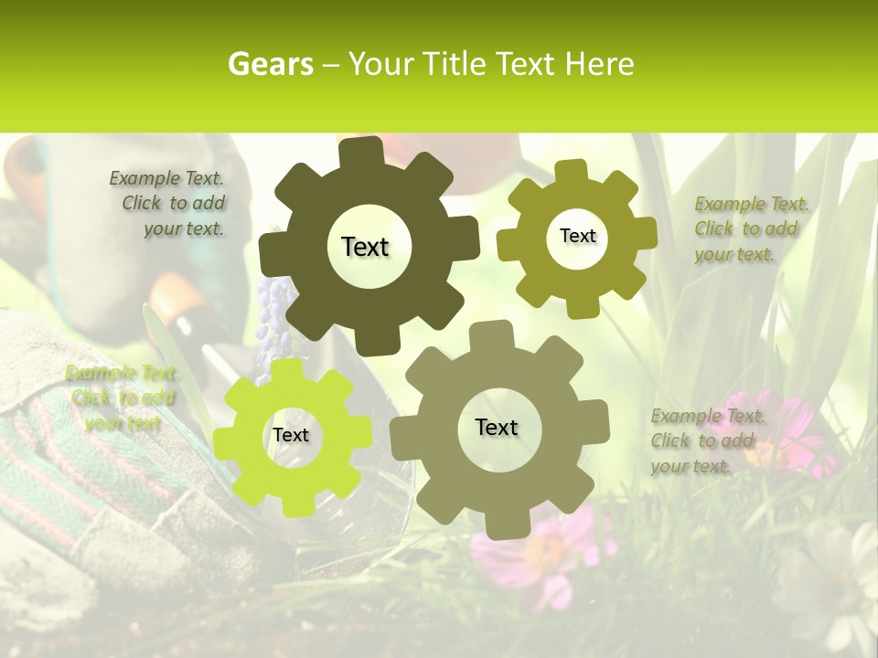 A Person Digging In The Dirt With A Shovel PowerPoint Template