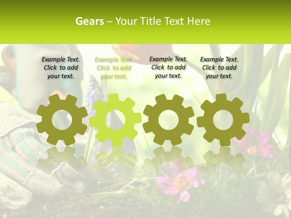 A Person Digging In The Dirt With A Shovel PowerPoint Template