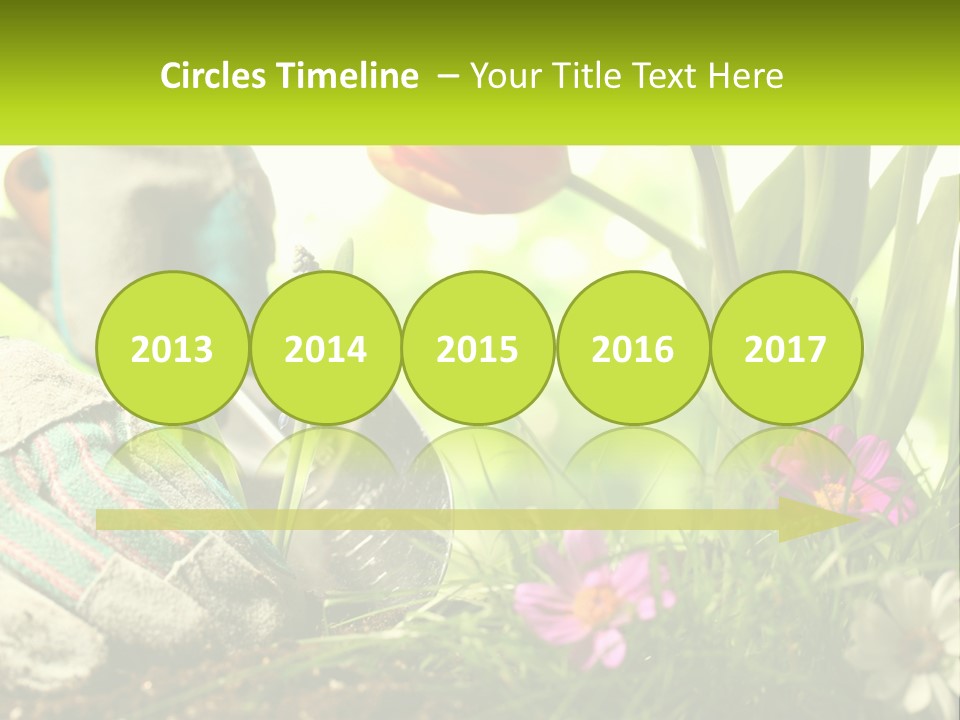 A Person Digging In The Dirt With A Shovel PowerPoint Template