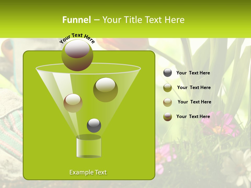 A Person Digging In The Dirt With A Shovel PowerPoint Template