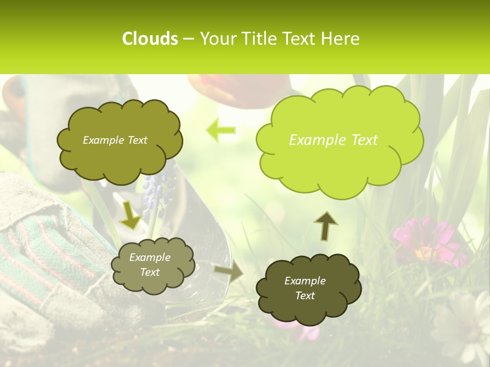 A Person Digging In The Dirt With A Shovel PowerPoint Template