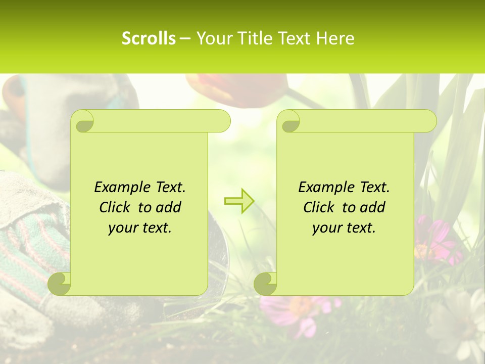 A Person Digging In The Dirt With A Shovel PowerPoint Template