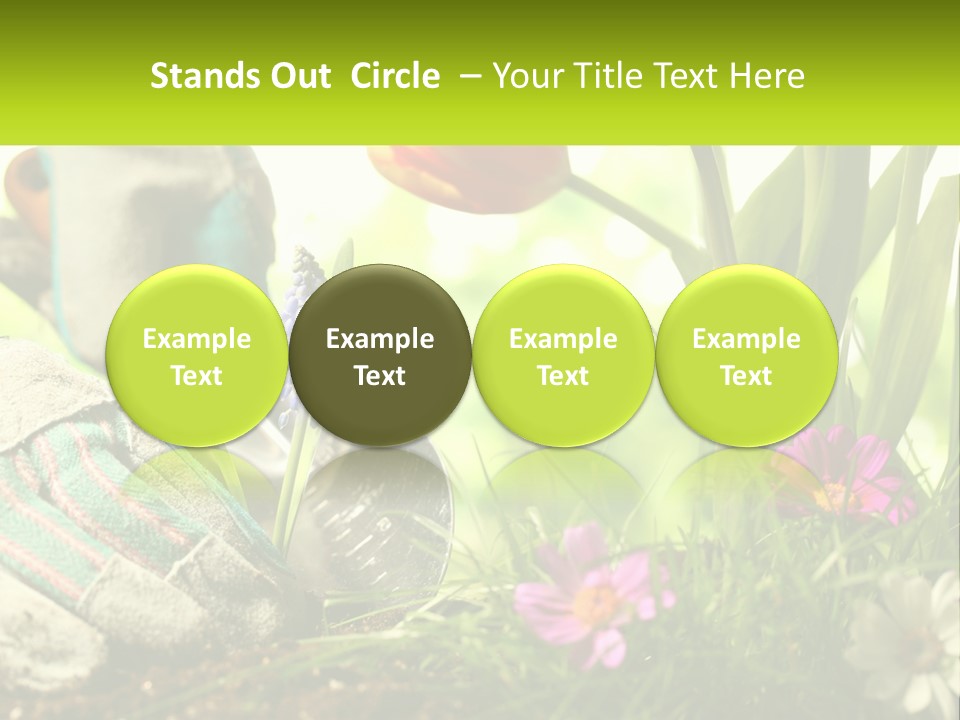 A Person Digging In The Dirt With A Shovel PowerPoint Template