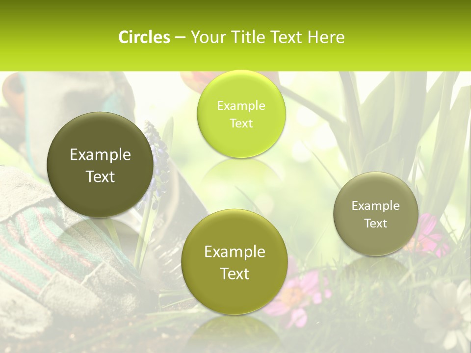 A Person Digging In The Dirt With A Shovel PowerPoint Template