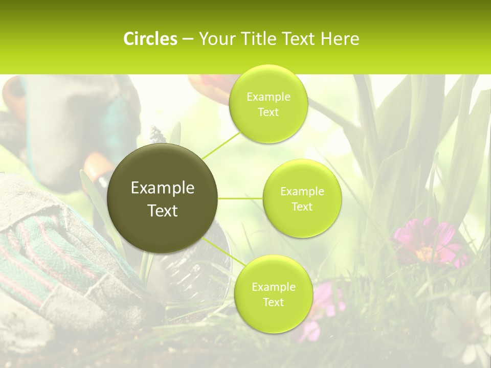 A Person Digging In The Dirt With A Shovel PowerPoint Template