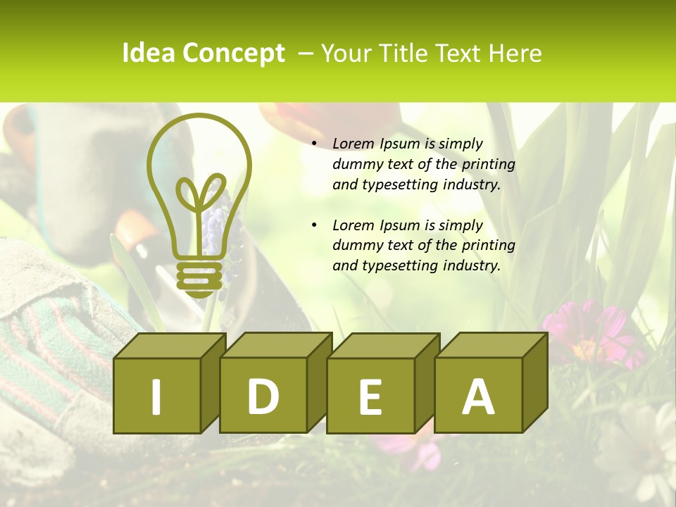 A Person Digging In The Dirt With A Shovel PowerPoint Template