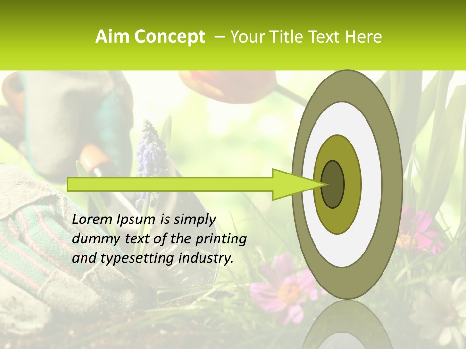 A Person Digging In The Dirt With A Shovel PowerPoint Template