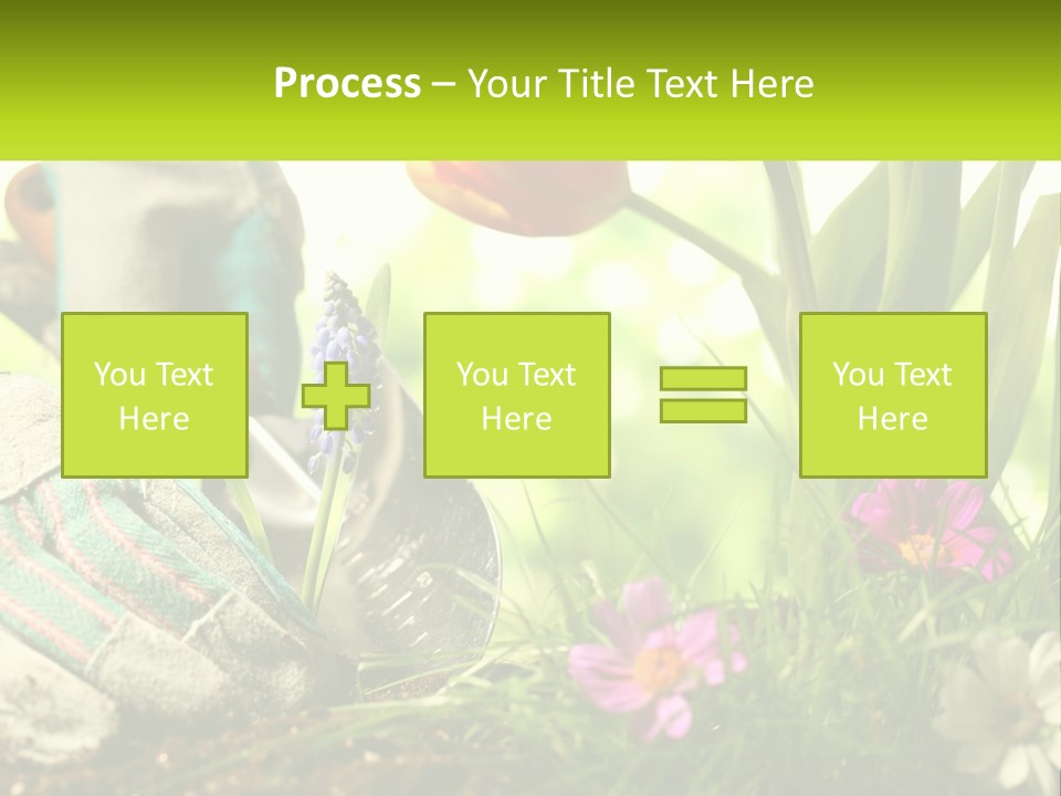 A Person Digging In The Dirt With A Shovel PowerPoint Template