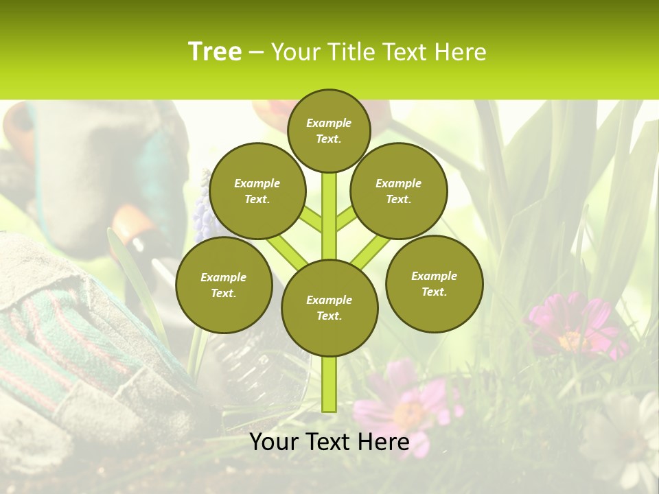 A Person Digging In The Dirt With A Shovel PowerPoint Template